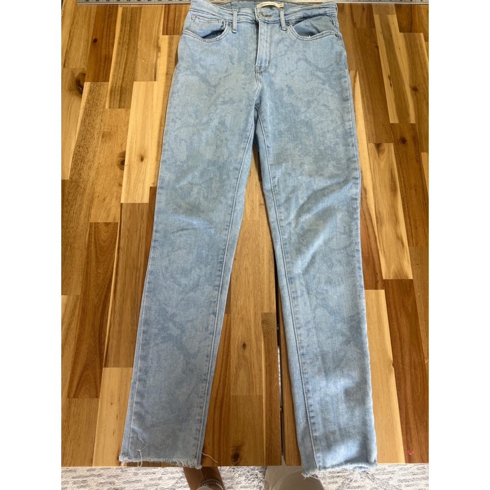 LEVI'S 721 HIGH RISE SKINNY JEANS 28 Soho Splash Bleach‎ Reverse Tie Dye